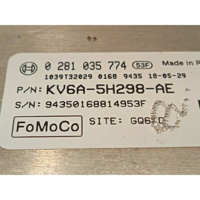 Recambio de modulo electronico para ford tourneo connect trend referencia OEM IAM KV6A5H298AE  0281A035774