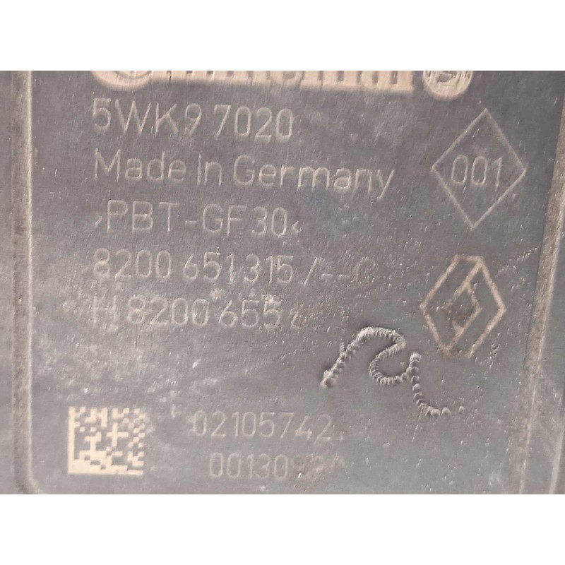 Recambio de caudalimetro para renault kangoo profesional referencia OEM IAM 8200651315  5WK97020