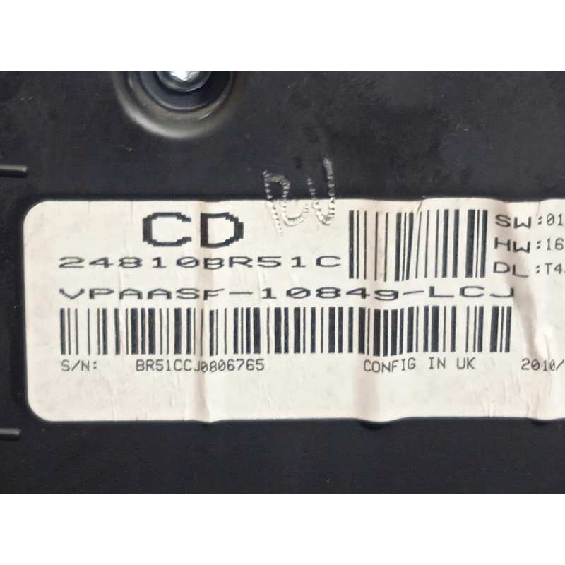 Recambio de cuadro instrumentos para nissan qashqai (j10) 2.0 dci turbodiesel cat referencia OEM IAM 24810BR51C  