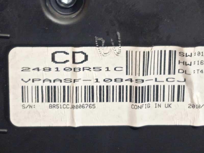Recambio de cuadro instrumentos para nissan qashqai (j10) 2.0 dci turbodiesel cat referencia OEM IAM 24810BR51C  