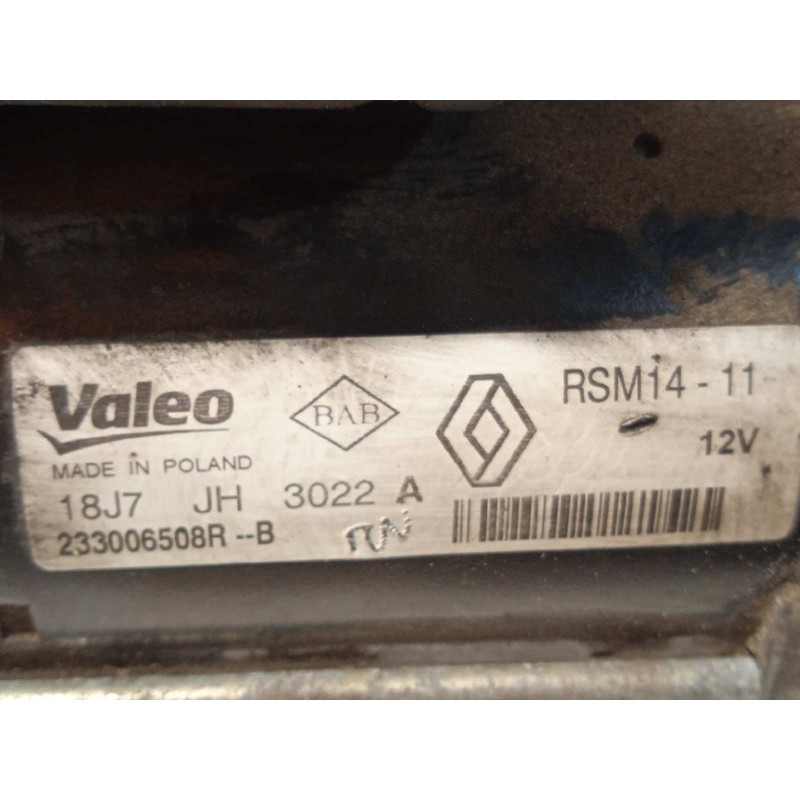 Recambio de motor arranque para renault kangoo profesional referencia OEM IAM 233006508R  RSM1411