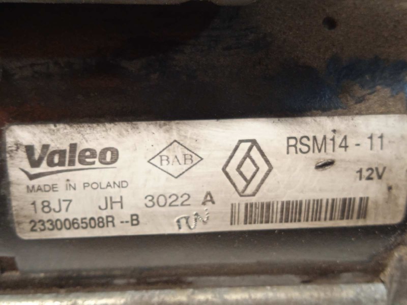 Recambio de motor arranque para renault kangoo profesional referencia OEM IAM 233006508R  RSM1411