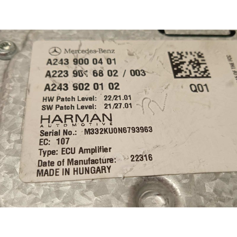 Recambio de modulo electronico para mercedes-benz clase glc coupe (bm 253)(6.2016) referencia OEM IAM A2439000401  