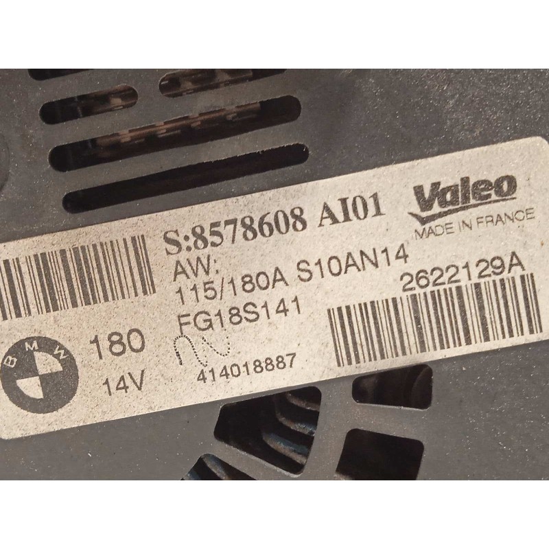 Recambio de alternador para bmw serie 4 coupe (f32) 420d referencia OEM IAM 8578608 12318578608 FG18S141