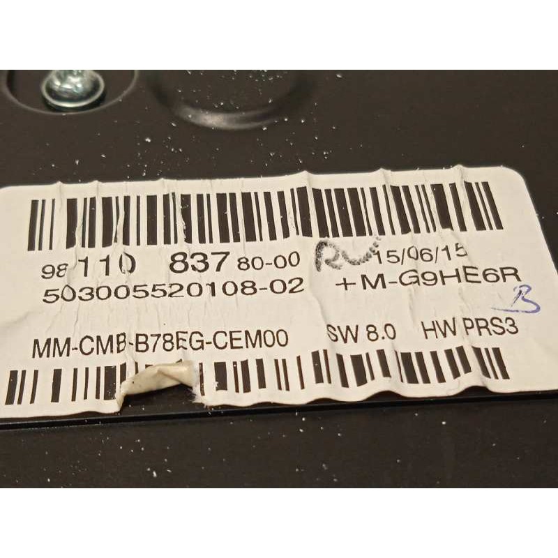 Recambio de cuadro instrumentos para citroën c4 picasso seduction referencia OEM IAM 9811083780  