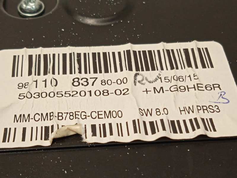 Recambio de cuadro instrumentos para citroën c4 picasso seduction referencia OEM IAM 9811083780  