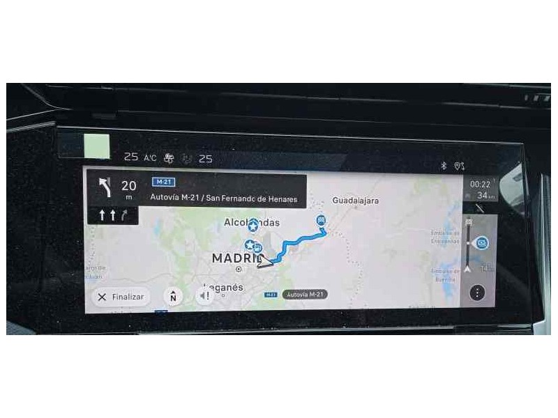 Recambio de pantalla multifuncion para peugeot 308 1.6 allure hybrid referencia OEM IAM 9837654580  