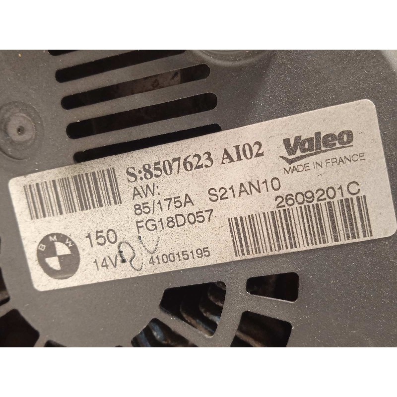 Recambio de alternador para bmw serie 3 touring (e91) 320d referencia OEM IAM 8507623  FG18D057