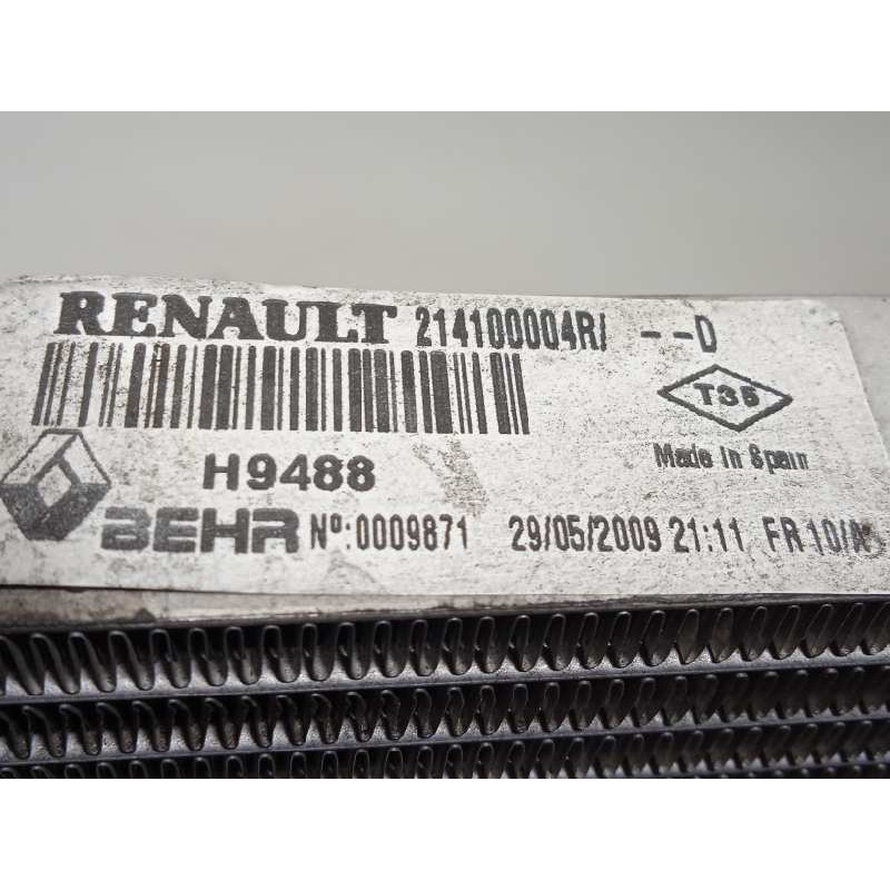 Recambio de radiador agua para renault laguna iii 1.5 dci diesel referencia OEM IAM 214000003R  214100004R