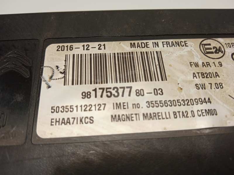 Recambio de modulo electronico para peugeot 3008 allure referencia OEM IAM 9817537780  