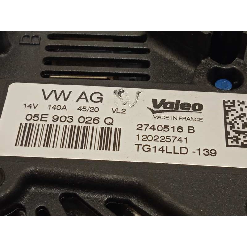Recambio de alternador para volkswagen t-roc advance referencia OEM IAM 05E903026Q  TG14LLD