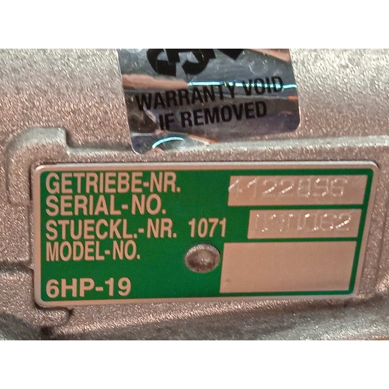 Recambio de caja cambios para bmw serie 3 touring (e91) 320d referencia OEM IAM W1Y 6HP19 7601244