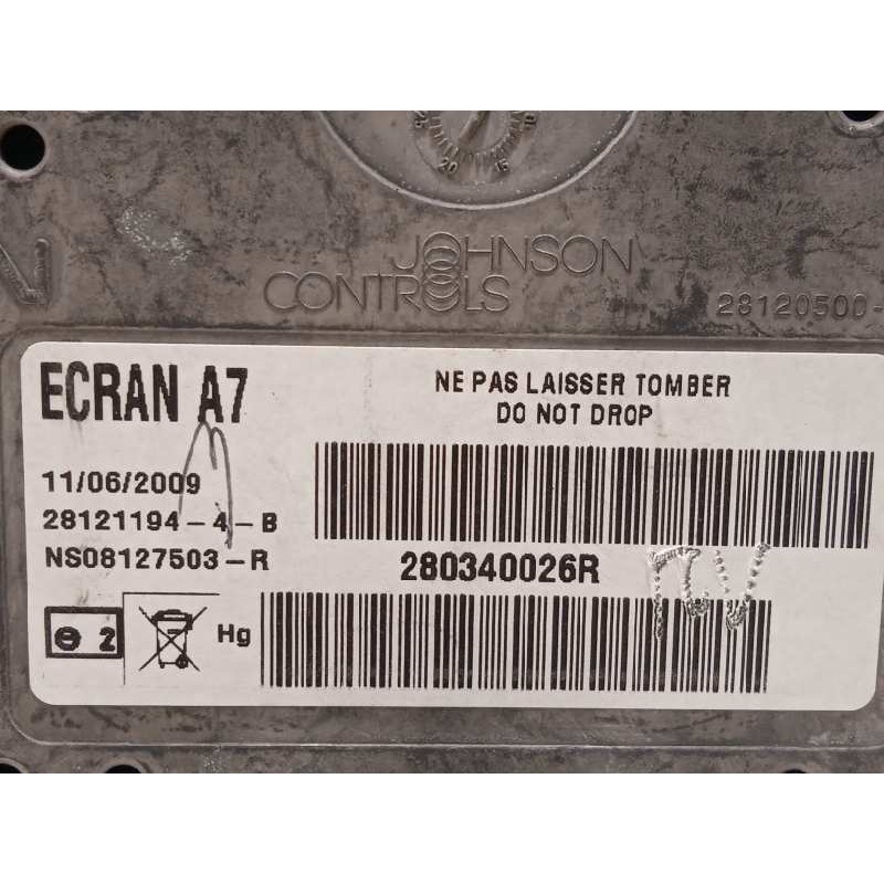 Recambio de pantalla multifuncion para renault laguna iii 1.5 dci diesel referencia OEM IAM 280340026R  