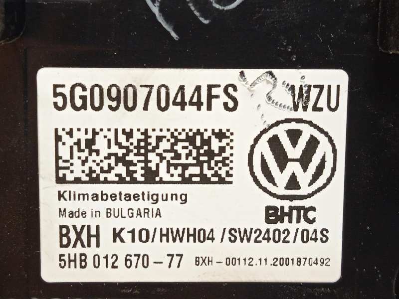 Recambio de mando climatizador para volkswagen t-roc advance referencia OEM IAM 5G0907044FS  5G0907044FSWZU