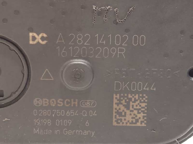 Recambio de caja mariposa para nissan qashqai (j11) 1.3 16v cat referencia OEM IAM 161203209R 0280750654 A2821410200