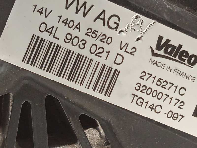 Recambio de alternador para volkswagen t-roc advance referencia OEM IAM 04L903021D 2715271C TG14C097