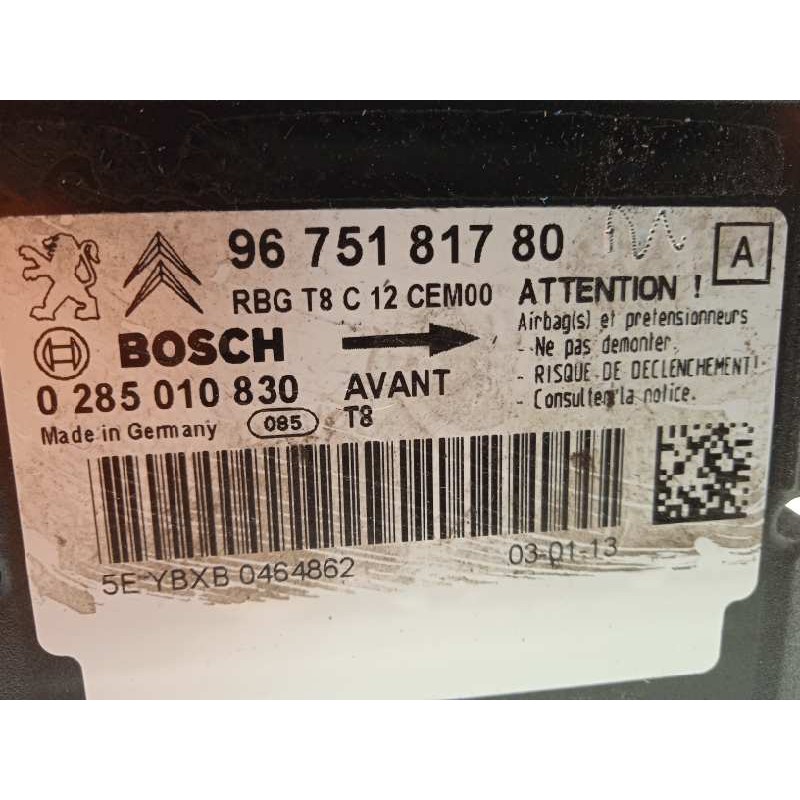 Recambio de centralita airbag para peugeot 5008 allure referencia OEM IAM 9675181780  0285010830