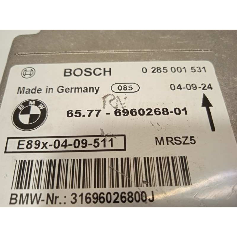 Recambio de centralita airbag para bmw serie 1 berlina (e81/e87) 116i referencia OEM IAM 65776960268  0285001531