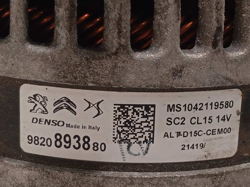 Recambio de alternador para peugeot 308 1.5 active referencia OEM IAM 9820893880  MS1042119580
