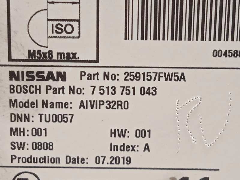 Recambio de sistema navegacion gps para nissan qashqai (j11) 1.3 16v cat referencia OEM IAM 259157FW5A  7513751043
