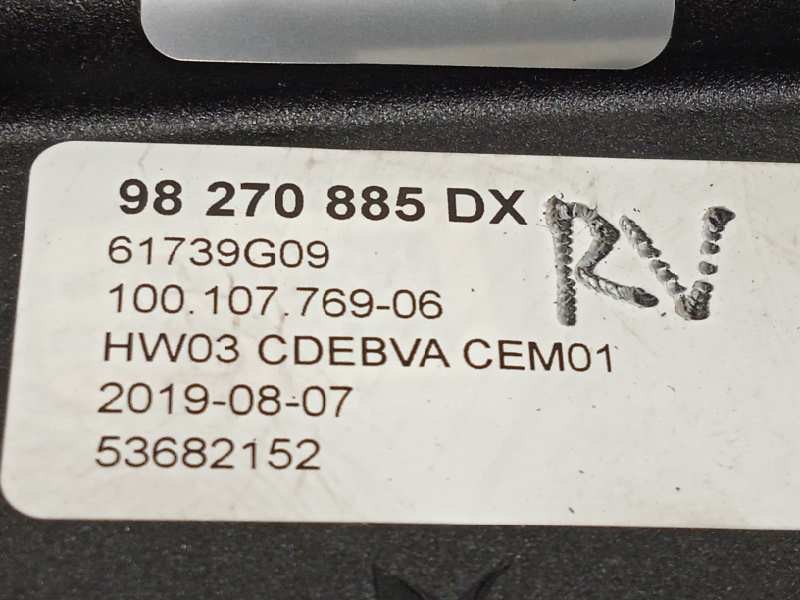 Recambio de palanca cambio para peugeot 308 1.5 active referencia OEM IAM 98270885DX  1631888180