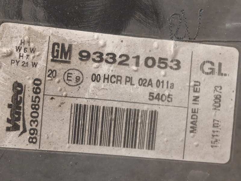 Recambio de faro derecho para opel meriva cosmo referencia OEM IAM 93321053  89308560