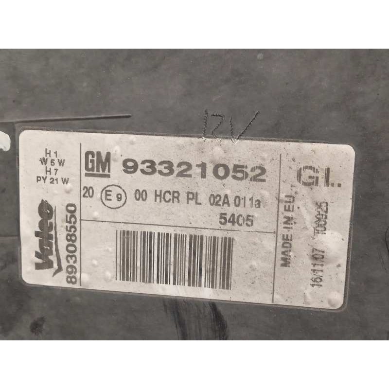 Recambio de faro izquierdo para opel meriva cosmo referencia OEM IAM 93321052  89308550