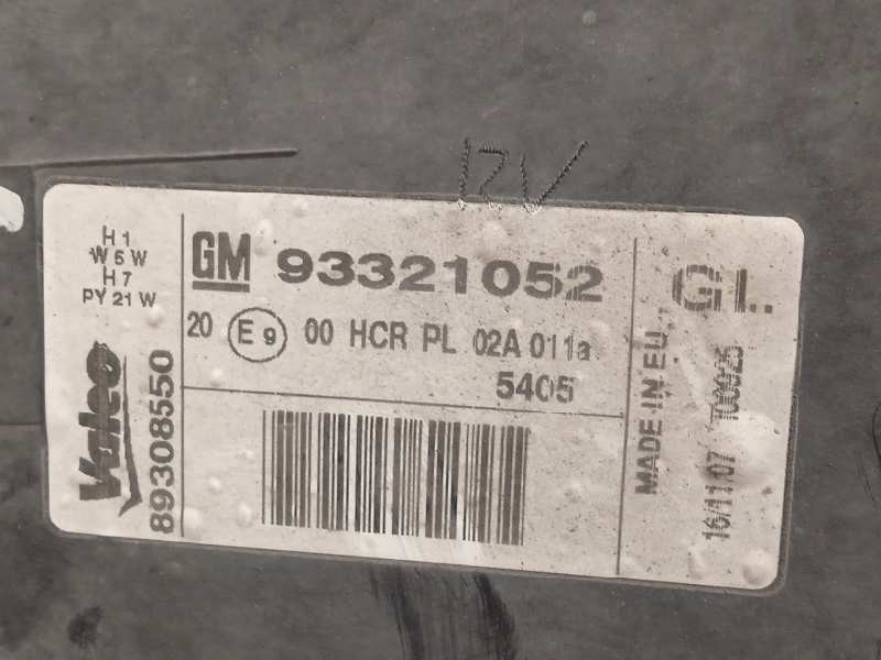 Recambio de faro izquierdo para opel meriva cosmo referencia OEM IAM 93321052  89308550