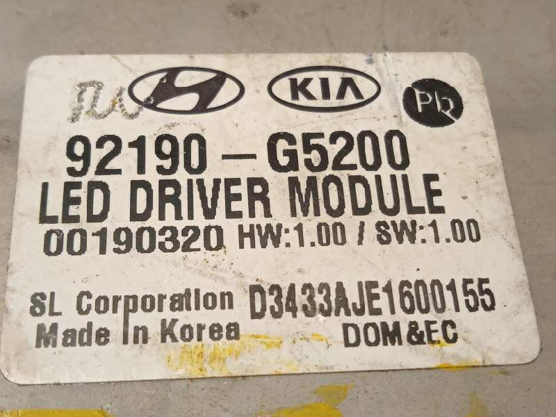 Recambio de centralita faros xenon para kia niro referencia OEM IAM 92190G5200  