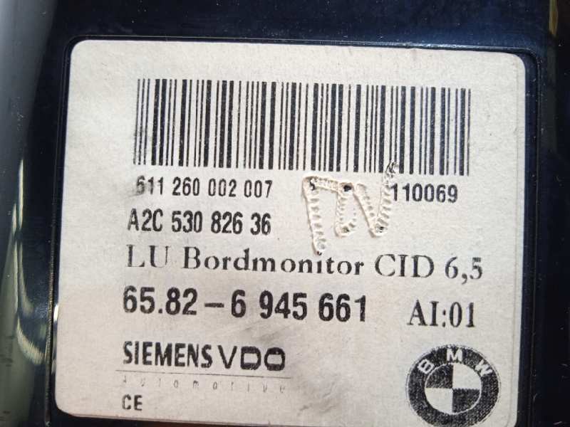 Recambio de pantalla multifuncion para bmw serie 5 berlina (e60) 530d referencia OEM IAM 65826945661  6945661