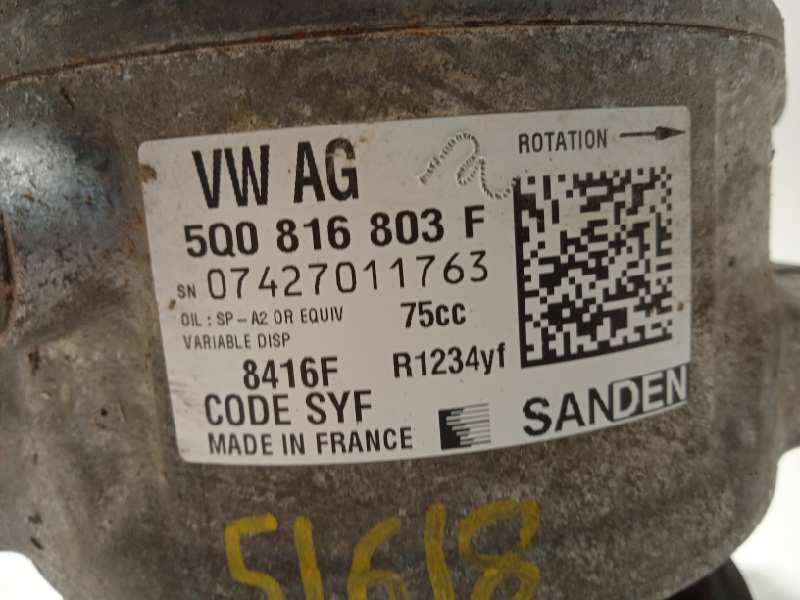 Recambio de compresor aire acondicionado para seat leon (5f1) 1.2 tsi referencia OEM IAM 5Q0816803F  