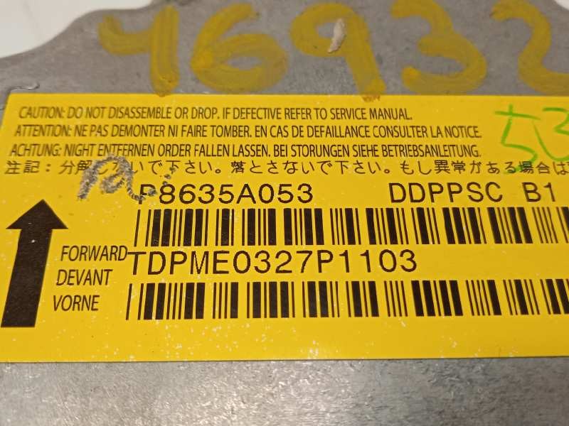 Recambio de centralita airbag para mitsubishi outlander (cw0) 2.0 di-d cat referencia OEM IAM P8635A053  8635A053