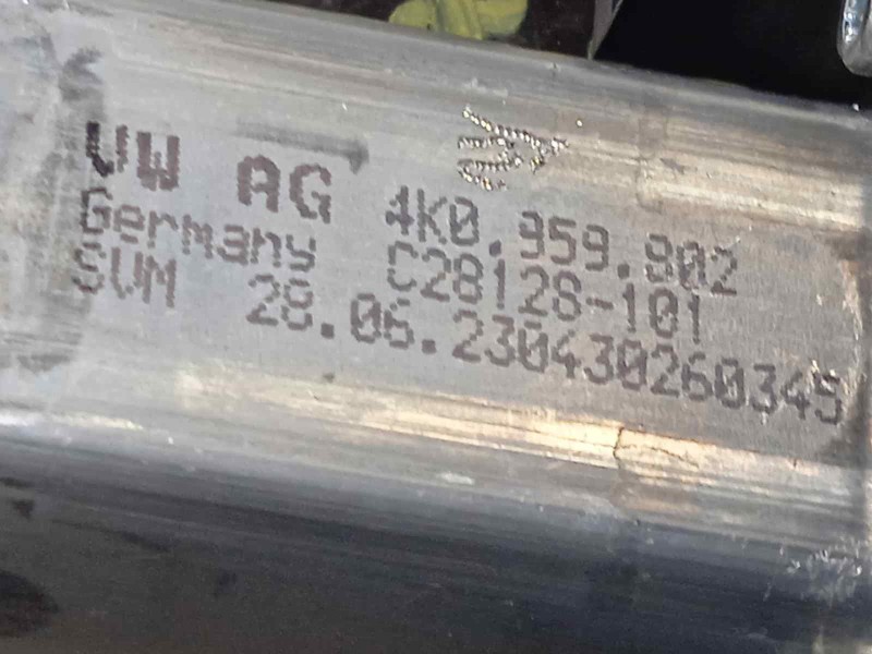 Recambio de elevalunas trasero izquierdo para volkswagen arteon (3h8) 2.0 ltr tfsi referencia OEM IAM 3G8839461B  4K0959802