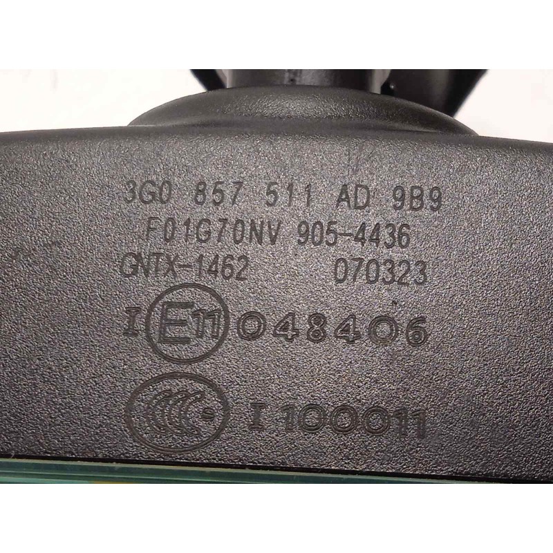 Recambio de espejo interior para volkswagen arteon (3h8) 2.0 ltr tfsi referencia OEM IAM 3G0857511AD  3G0857511AD9B9