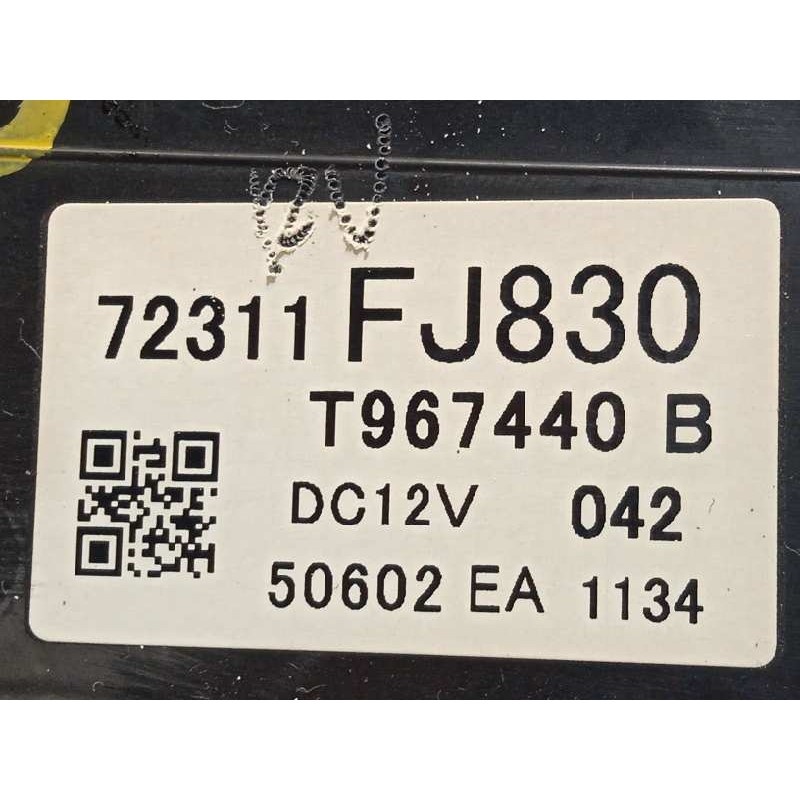 Recambio de mando climatizador para subaru xv 2.0 diesel cat referencia OEM IAM 72311FJ830  