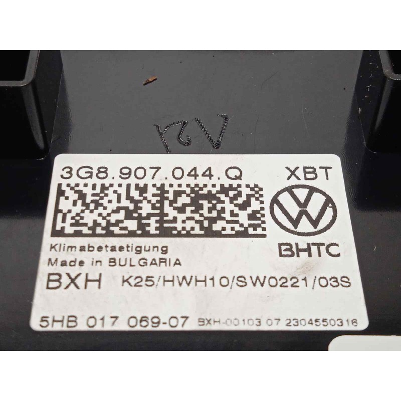 Recambio de mando climatizador para volkswagen arteon (3h8) 2.0 ltr tfsi referencia OEM IAM 3G8907044Q 5HB01706907 3G8907044QXBT