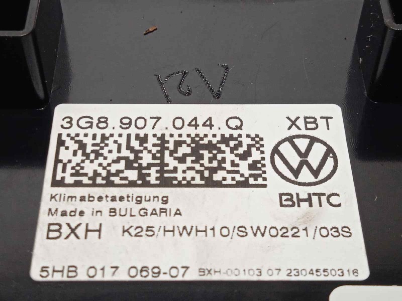 Recambio de mando climatizador para volkswagen arteon (3h8) 2.0 ltr tfsi referencia OEM IAM 3G8907044Q 5HB01706907 3G8907044QXBT