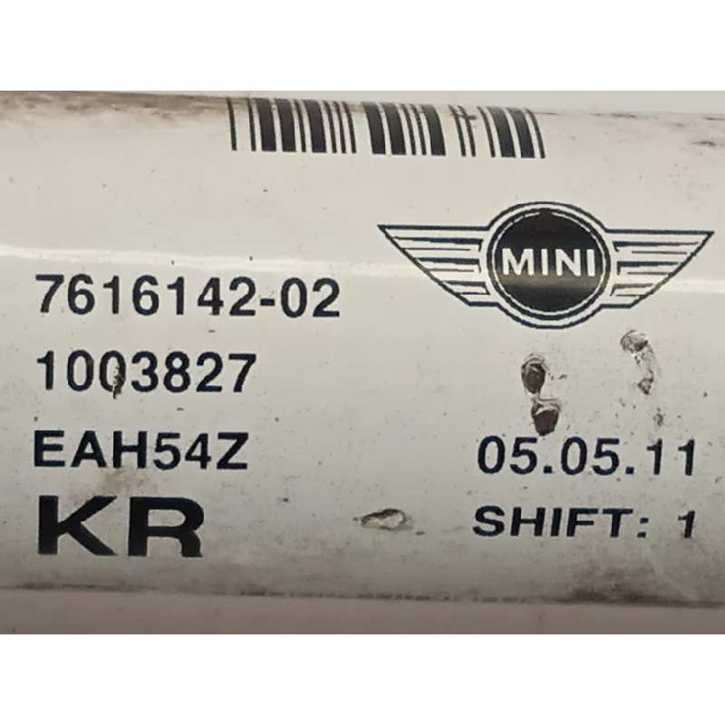 Recambio de transmision delantera derecha para mini mini (r56) cooper d referencia OEM IAM 7616142  31607616142
