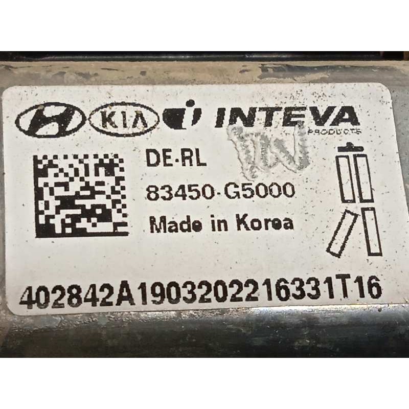 Recambio de elevalunas trasero izquierdo para kia niro referencia OEM IAM 83470G5000  83450G5000