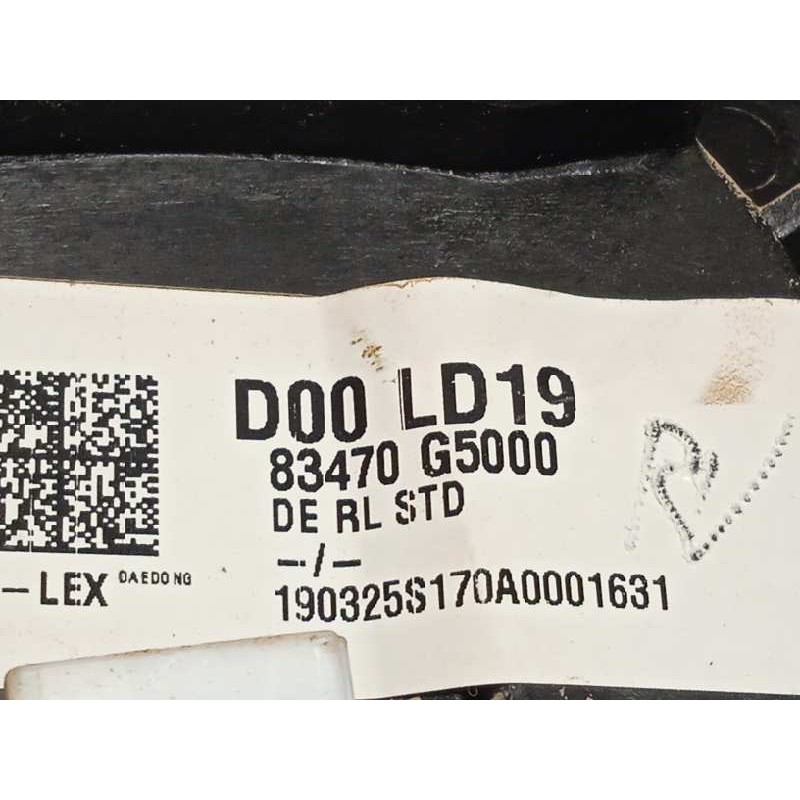 Recambio de elevalunas trasero izquierdo para kia niro referencia OEM IAM 83470G5000  83450G5000