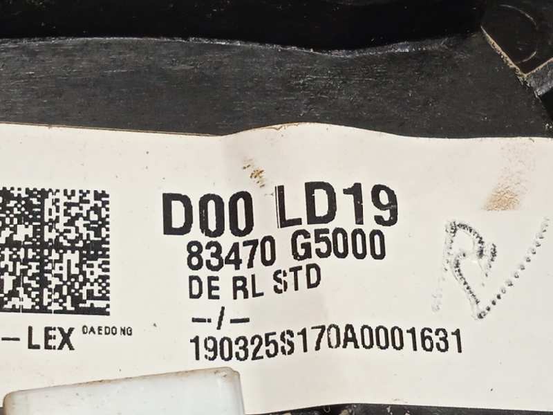 Recambio de elevalunas trasero izquierdo para kia niro referencia OEM IAM 83470G5000  83450G5000