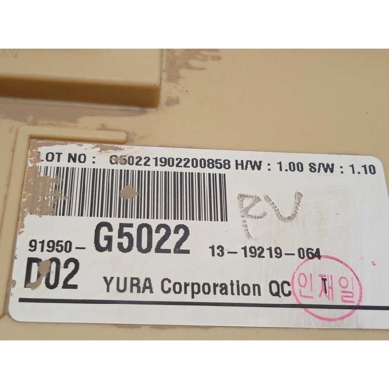 Recambio de caja reles / fusibles para kia niro referencia OEM IAM 91950G5022  
