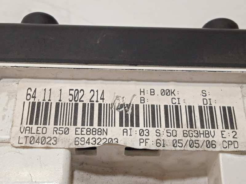 Recambio de mando calefaccion / aire acondicionado para bmw mini (r50,r53) one referencia OEM IAM 64111502214  