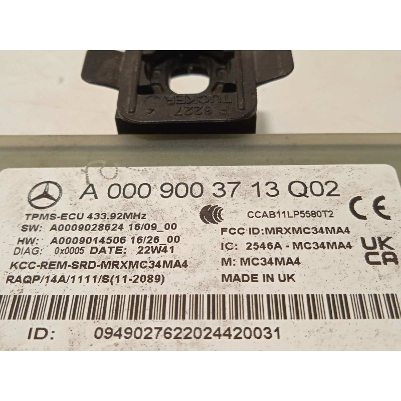 Recambio de modulo electronico para mercedes-benz clase glc coupe (bm 253)(6.2016) referencia OEM IAM A0009003713  