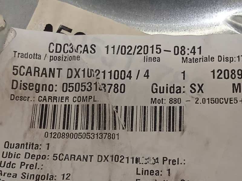 Recambio de elevalunas delantero derecho para alfa romeo giulietta (191) 1.6 jtdm cat referencia OEM IAM 0505313780  