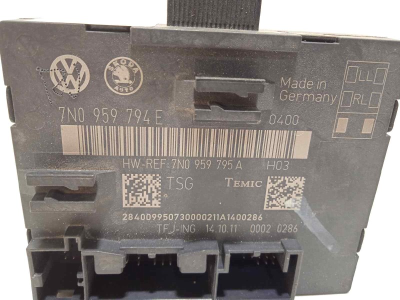 Recambio de modulo confort para volkswagen sharan (7n1) 2.0 tdi referencia OEM IAM 7N0959794E  