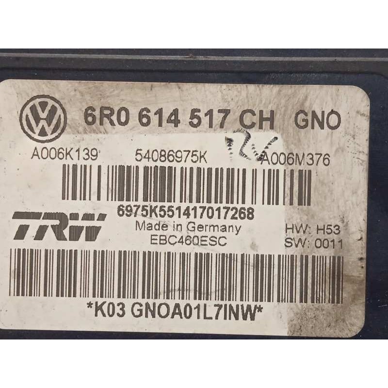 Recambio de abs para skoda rapid active referencia OEM IAM 6R0614517CH A006K139 54086975K