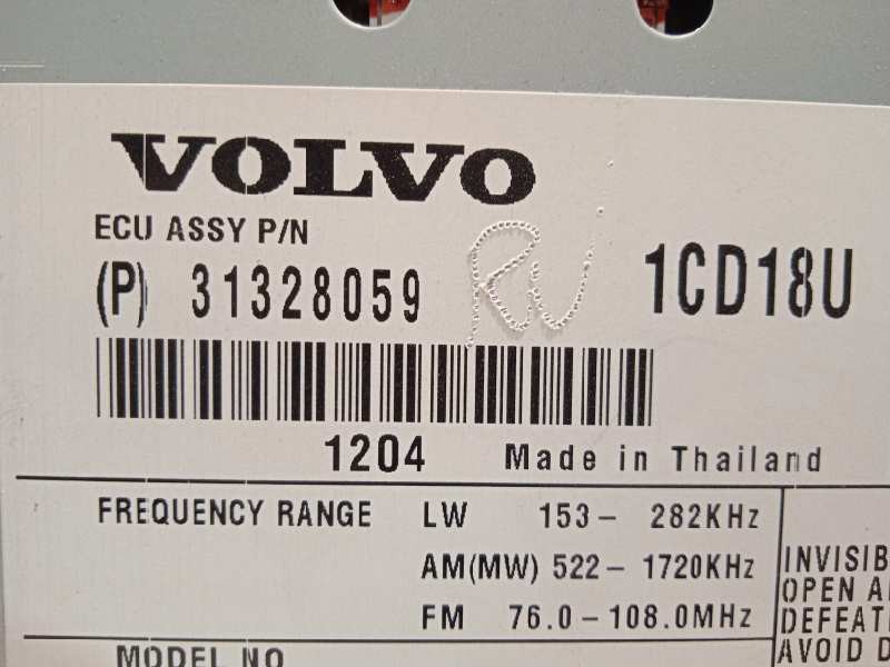 Recambio de sistema audio / radio cd para volvo c30 d2 kinetic referencia OEM IAM 31328059 P31328059 31285826
