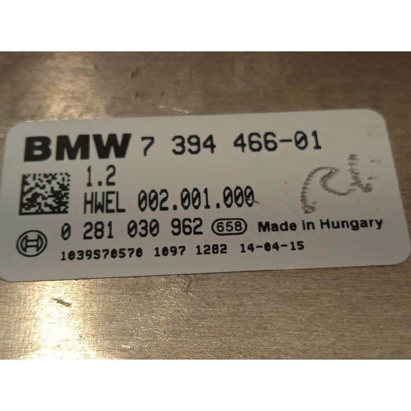 Recambio de modulo electronico para bmw serie 5 lim. (f10) 530d xdrive referencia OEM IAM 7394466 61357394466 0281030962