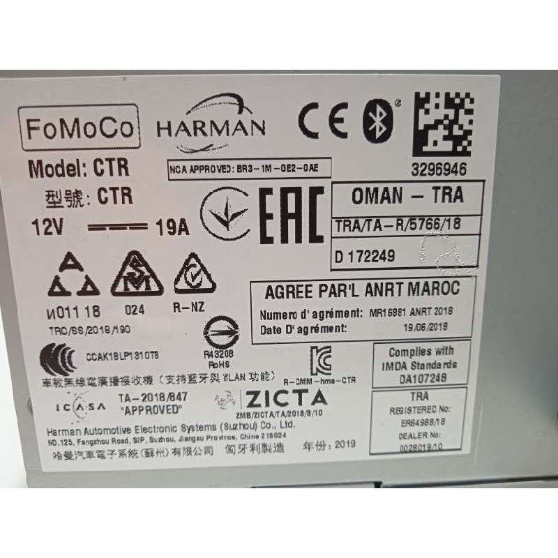 Recambio de sistema navegacion gps para ford fiesta (ce1) trend referencia OEM IAM L1BT18D804HF  2644451